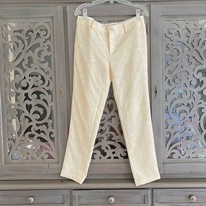 NWT Haute Hippie cream ivory lace pants 8